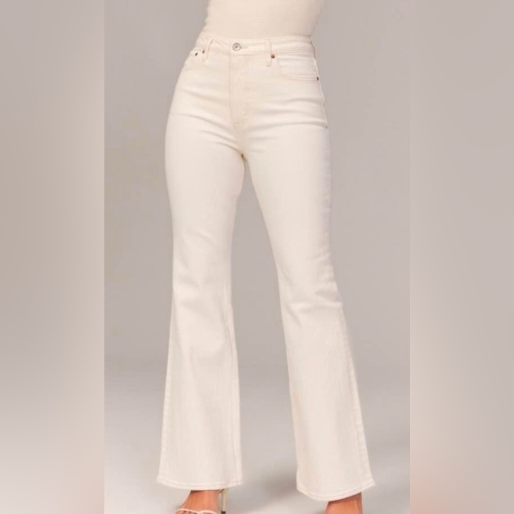Abercrombie Curve Love High Rise Flare Vintage Jean